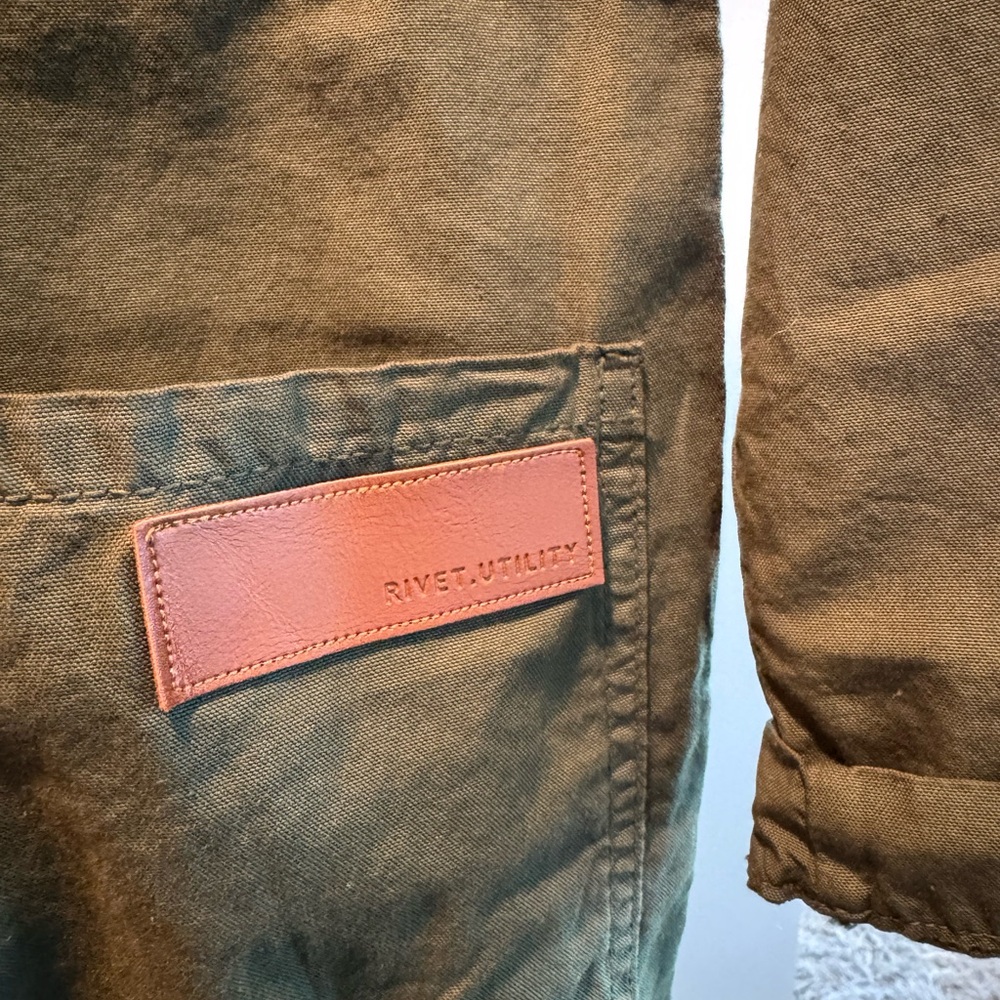 Rivet Utility Green Canvas Looker Jumpsuit - Picture 6 of 6
